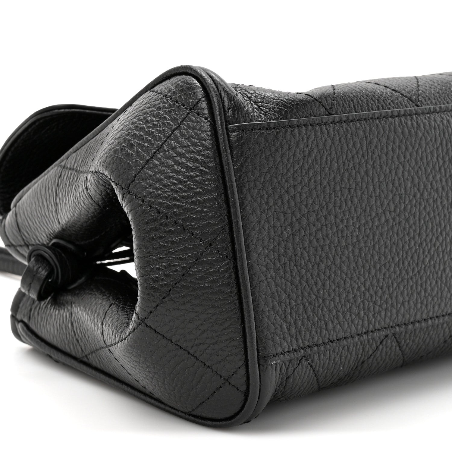 Chanel Grained Calfskin Stitched Urban Essentials Small Shopping Bag Black 10 of 10
