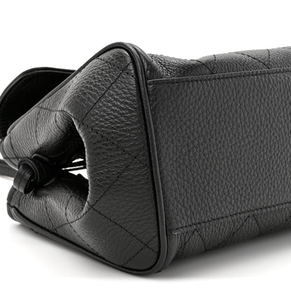 Chanel Grained Calfskin Stitched Urban Essentials Small Shopping Bag Black 10 of 10