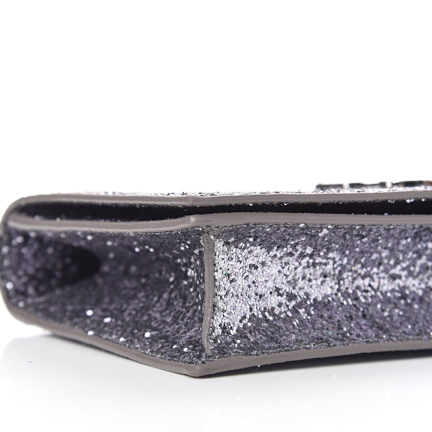 Saint Laurent Glitter Classic Kate Monogram Clutch Sunset Grey 5 of 9