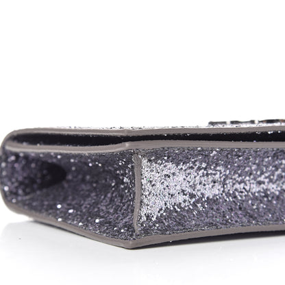 Saint Laurent Glitter Classic Kate Monogram Clutch Sunset Grey 5 of 9