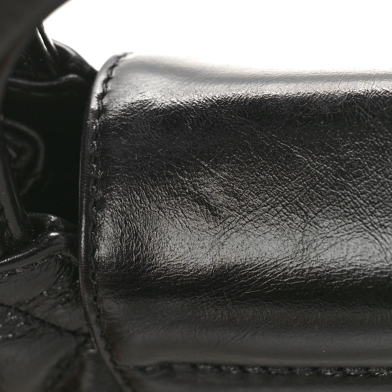 Chanel Shiny Aged Calfskin Quilted Nano Kelly Shopper Black 12 of 16