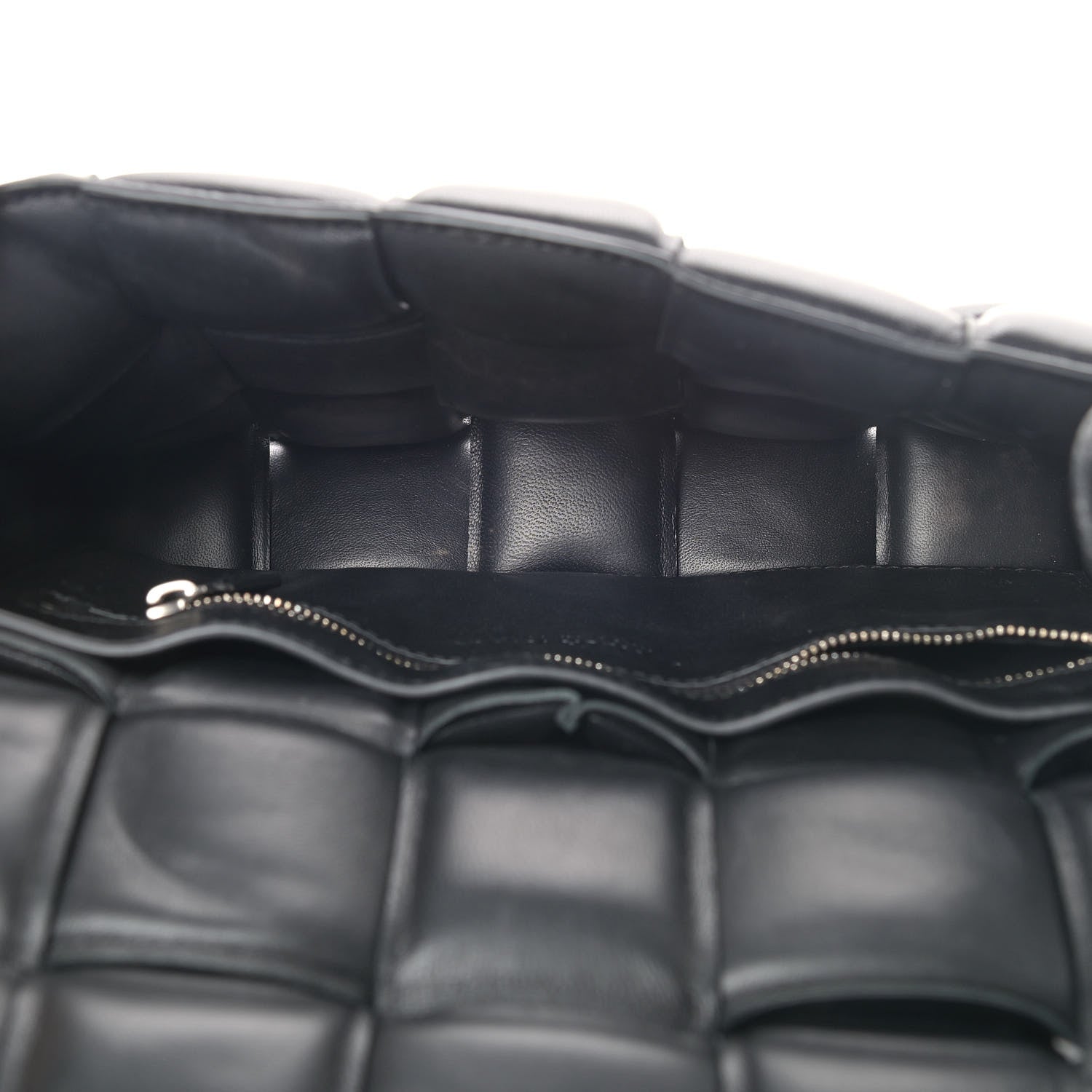 Bottega Veneta Paper Calfskin Maxi Intreccio Padded Cassette Crossbody Bag Black 5 of 11