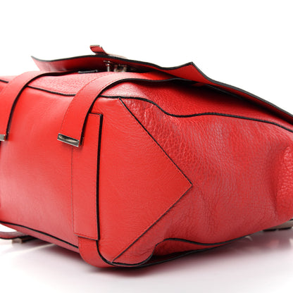 Proenza Schouler Pebbled Calfskin Small PS Courier Backpack Red 6 of 9