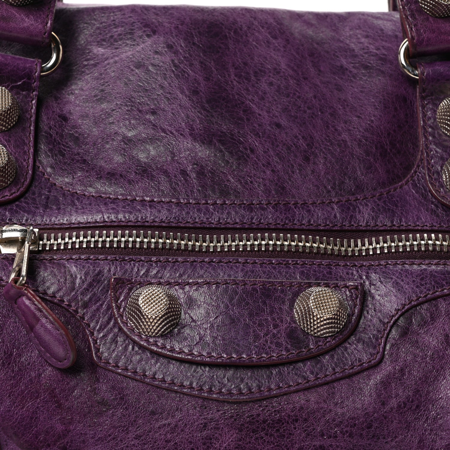 Balenciaga Agneau Giant 21 Silver Hardware Mid Day Raisin 9 of 12