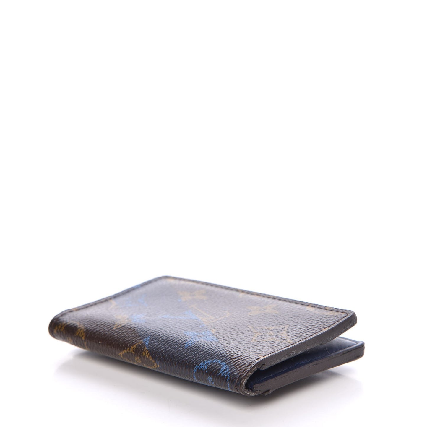 Monogram V Pocket Organizer NM Blue