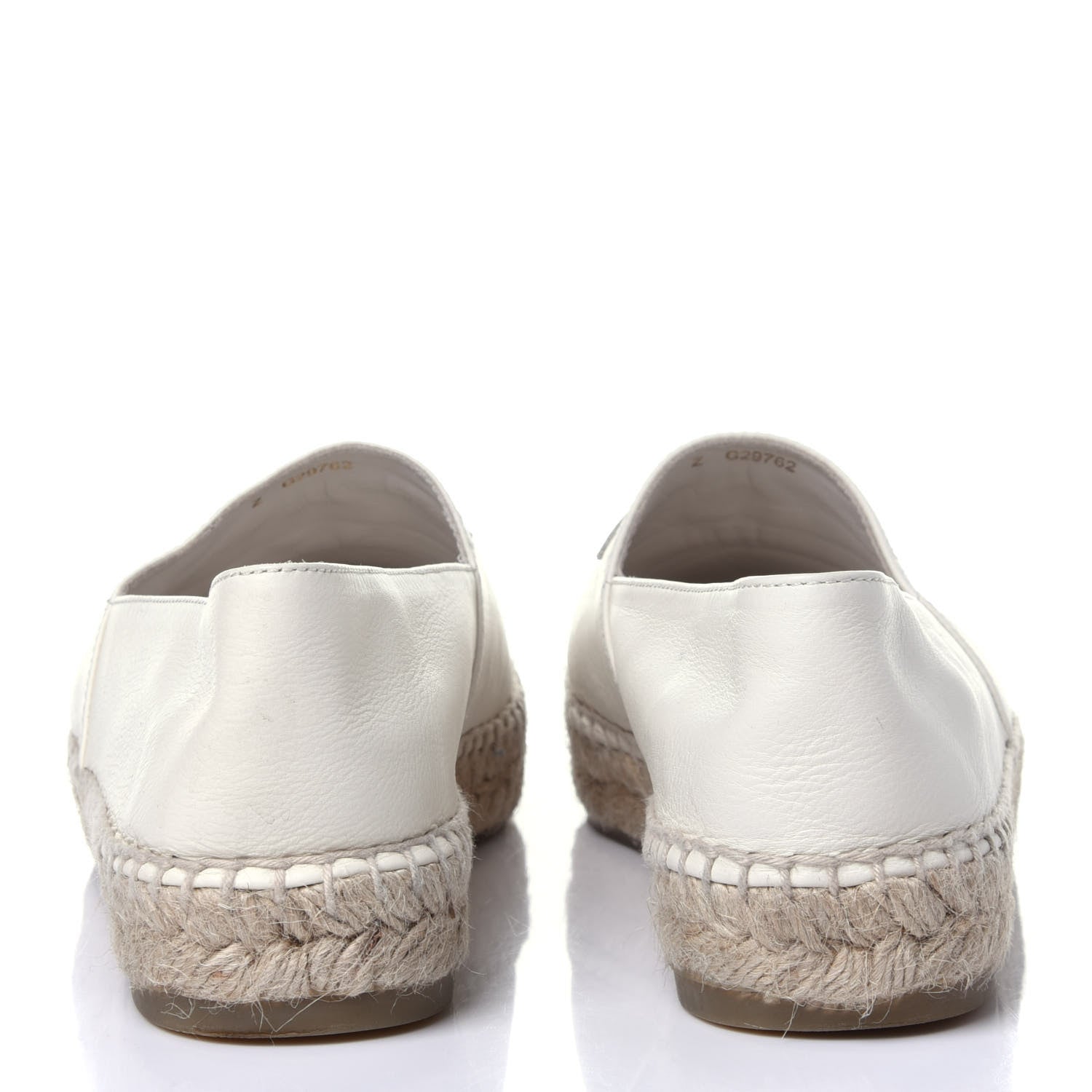 Chanel Calfskin CC Espadrilles 38 Ivory 5 of 13