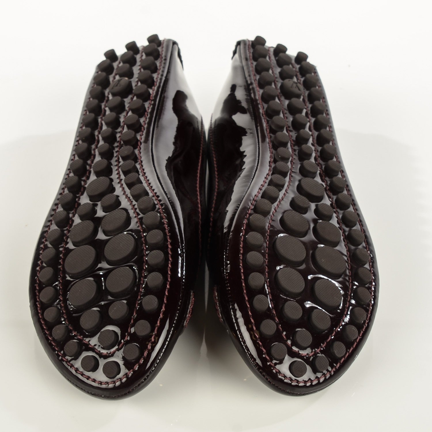 Louis Vuitton Patent Calfskin Oxford Ballerina Flats 38 Amarante 5 of 9