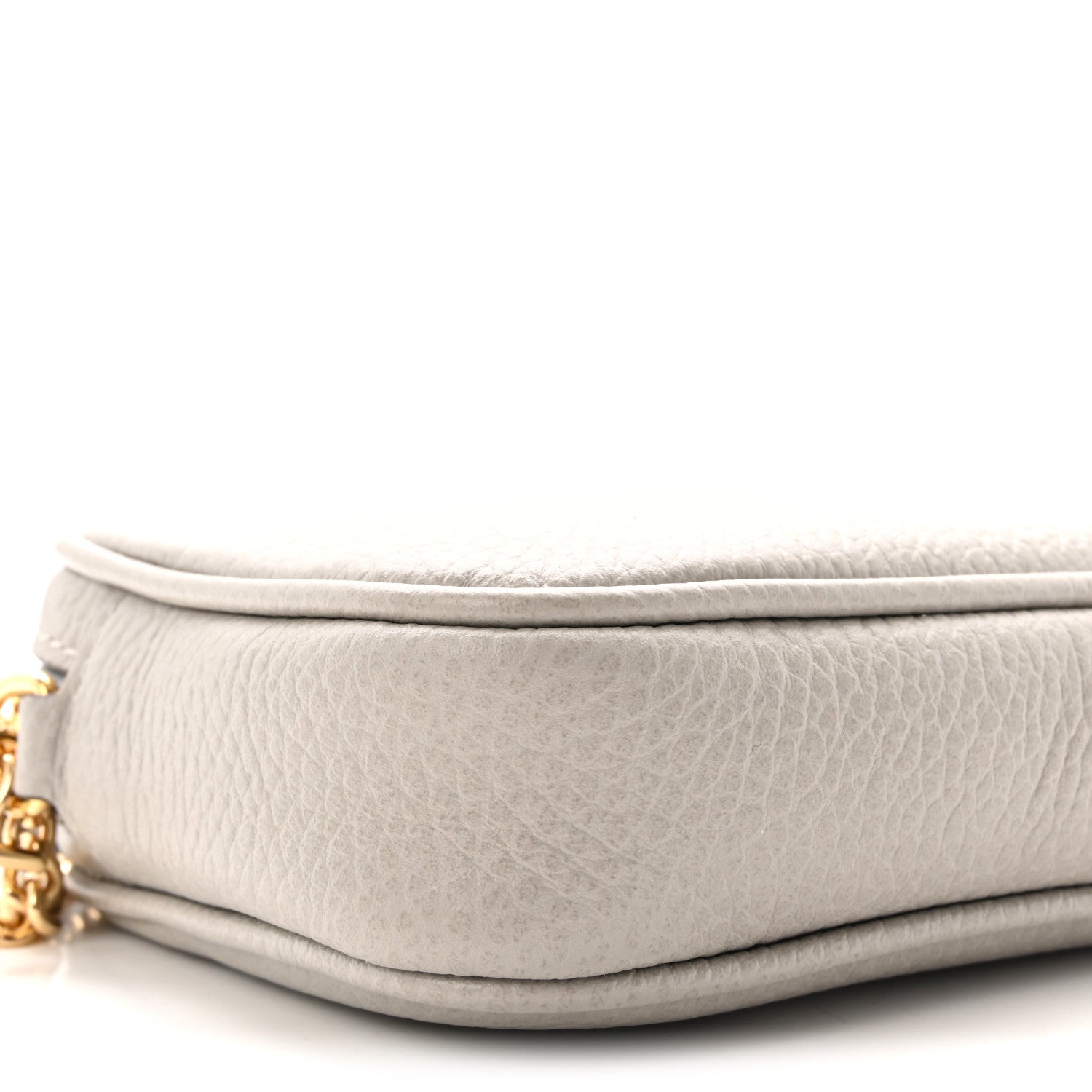 Gucci Dollar Calfskin Super Mini GG Marmont Chain Shoulder Bag Deep Grey 9 of 10