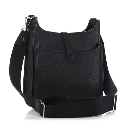 Hermes Taurillon Clemence Evelyne III PM Black 3 of 10