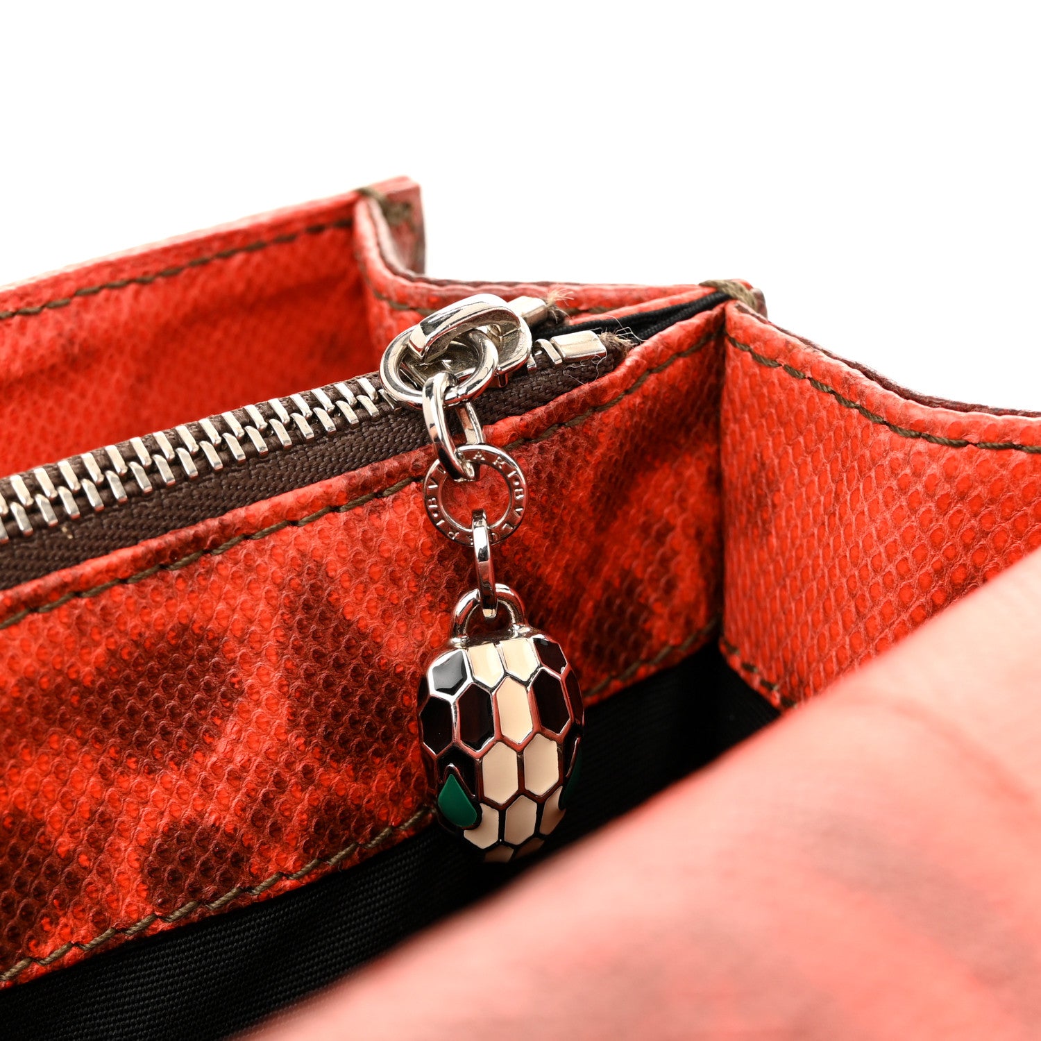 Bulgari Karung Serpenti Forever Large Shoulder Bag Red 23 of 29