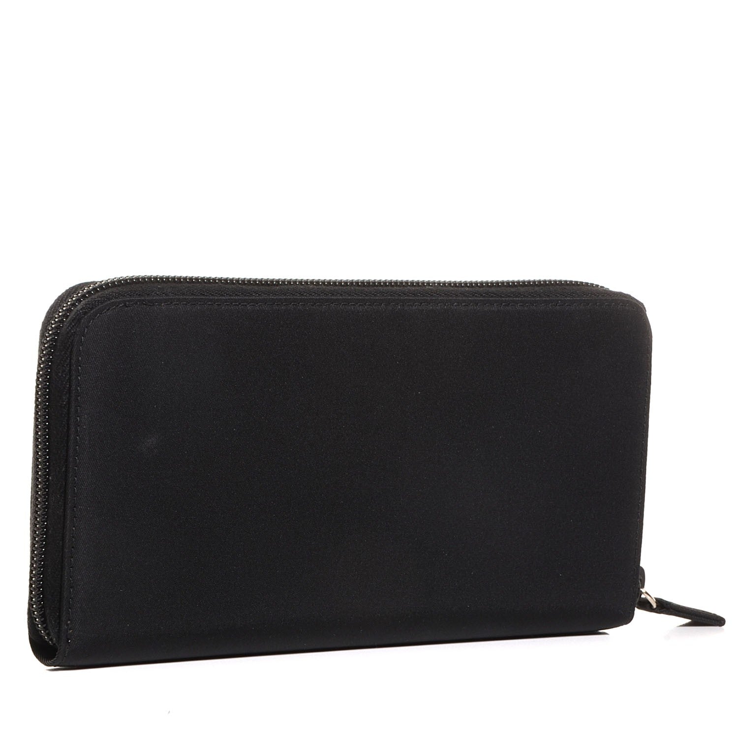 Prada Tessuto Nylon Zip Around Wallet Nero Black 3 of 9