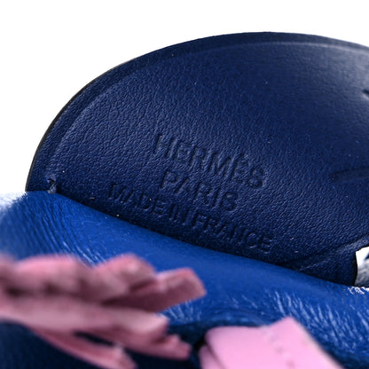 Hermes Milo Lambskin Grigri Rodeo Pegase Horse Bag Charm PM Bleu France Mauve Sylvestre Bleu Saphir 3 of 5