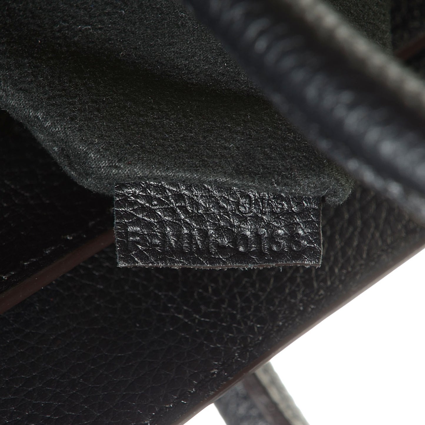 Drummed Calfskin Mini Luggage Black