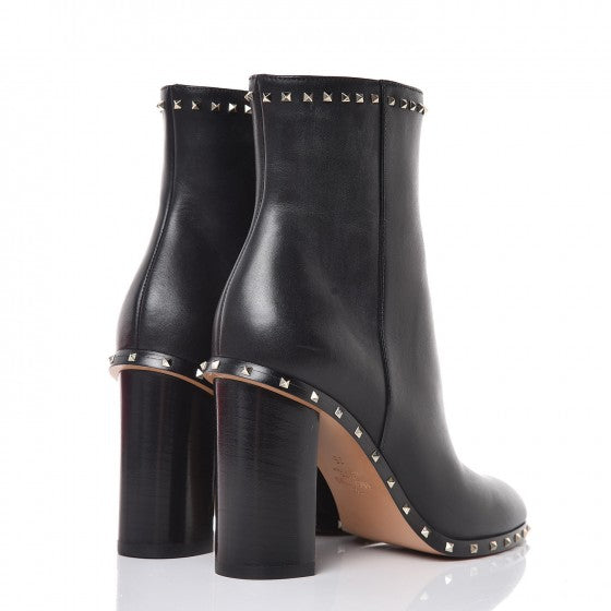 Nappa Soul Rockstud 90mm Ankle Boots 35 Black