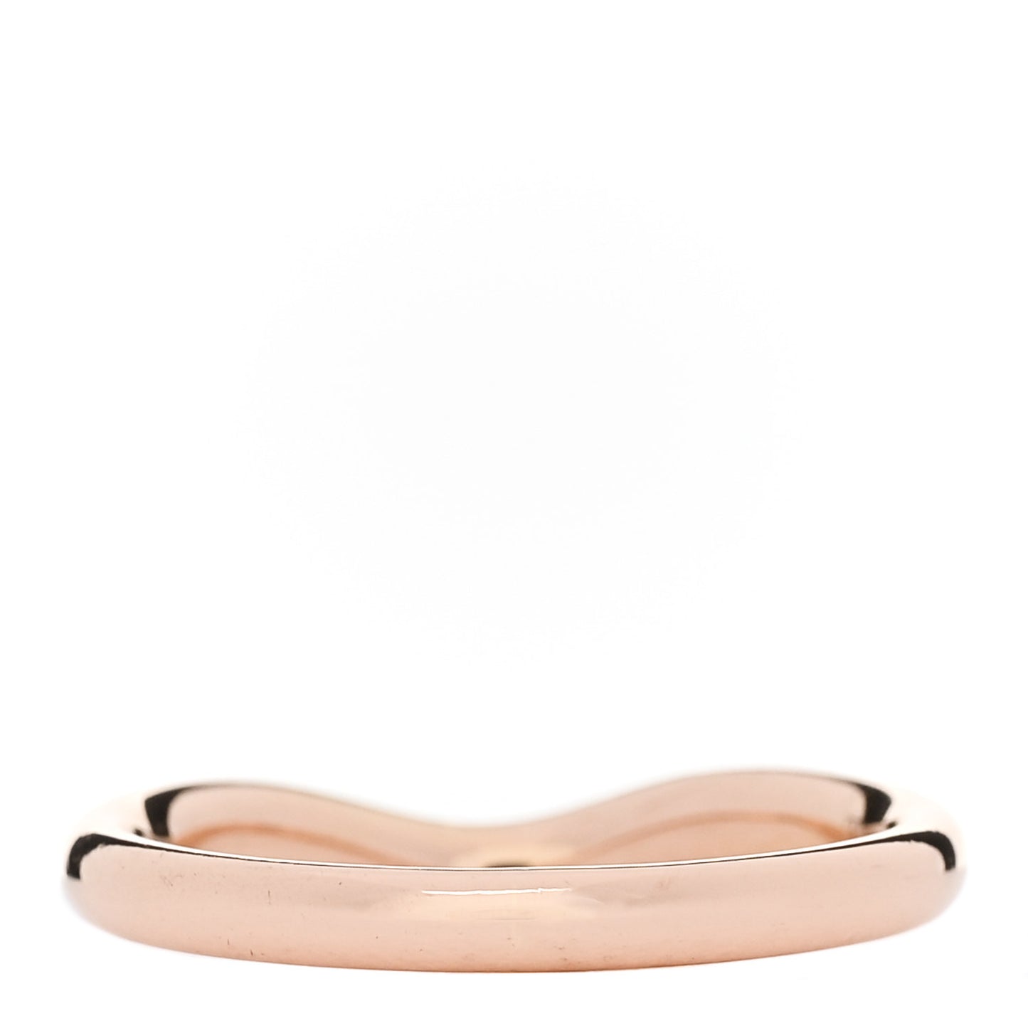 18K Rose Gold Diamond Elsa Peretti Wedding Band Ring 50 5.5