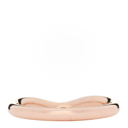 Tiffany 18K Rose Gold Diamond Elsa Peretti Wedding Band Ring 50 5.5 3 of 5