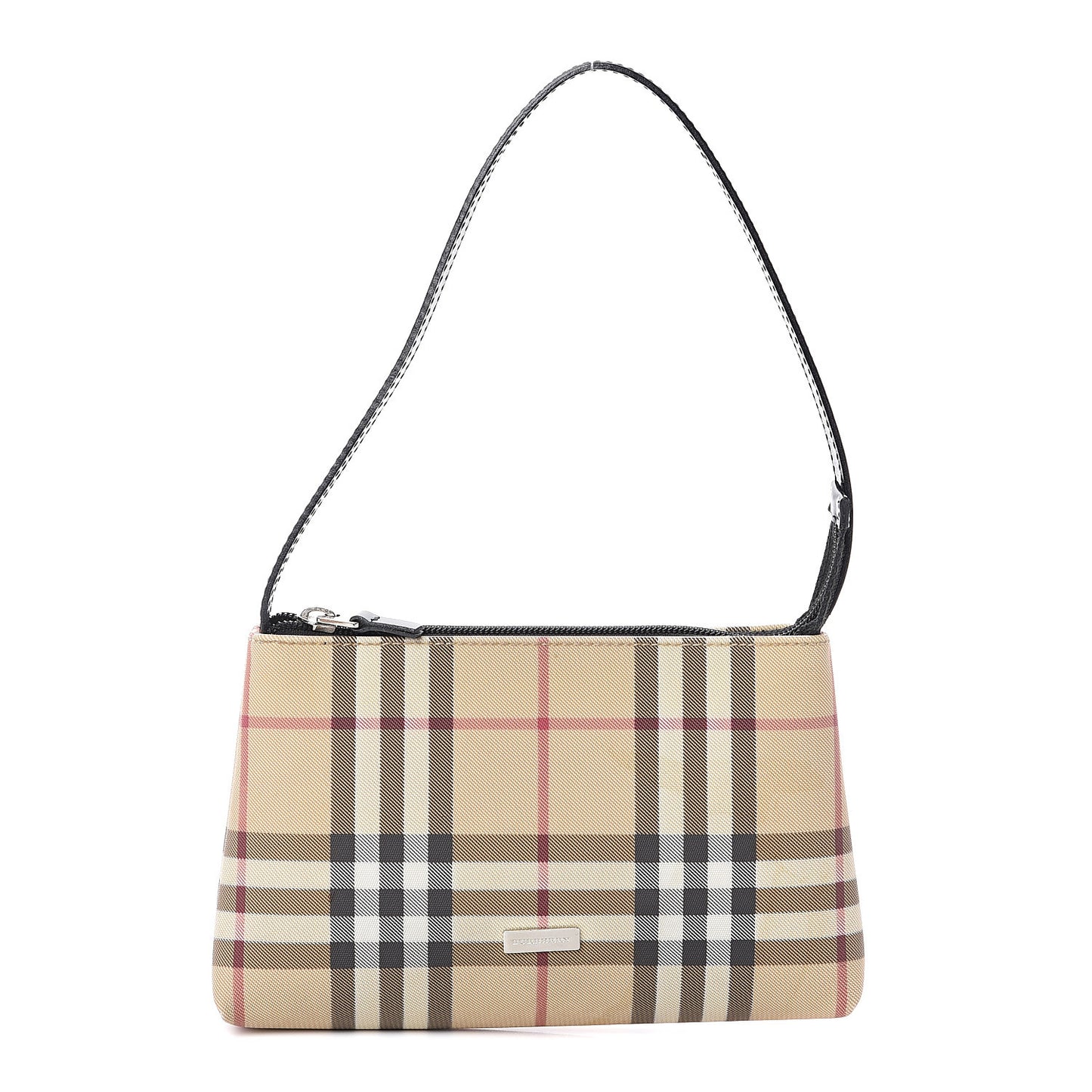 House Check Shoulder Bag Black