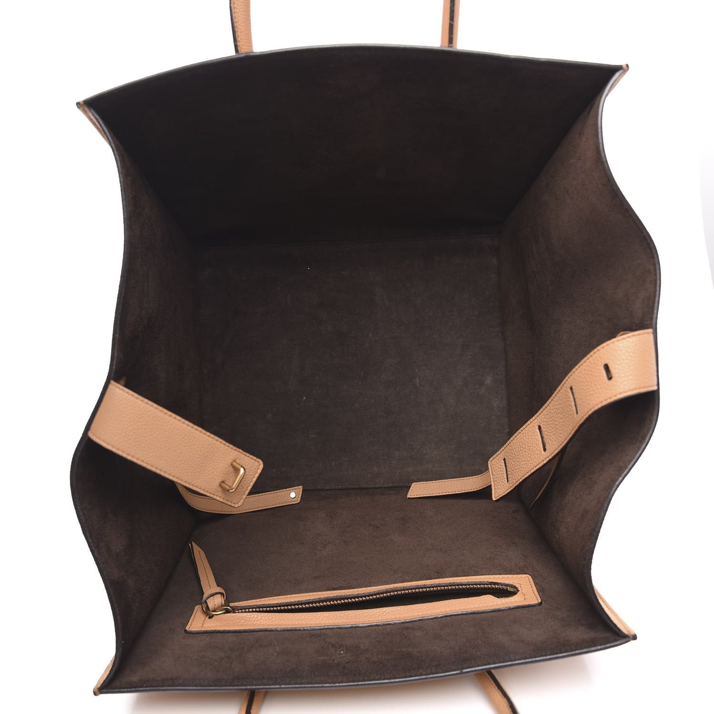 Baby Grained Calfskin Medium Phantom Luggage Camel
