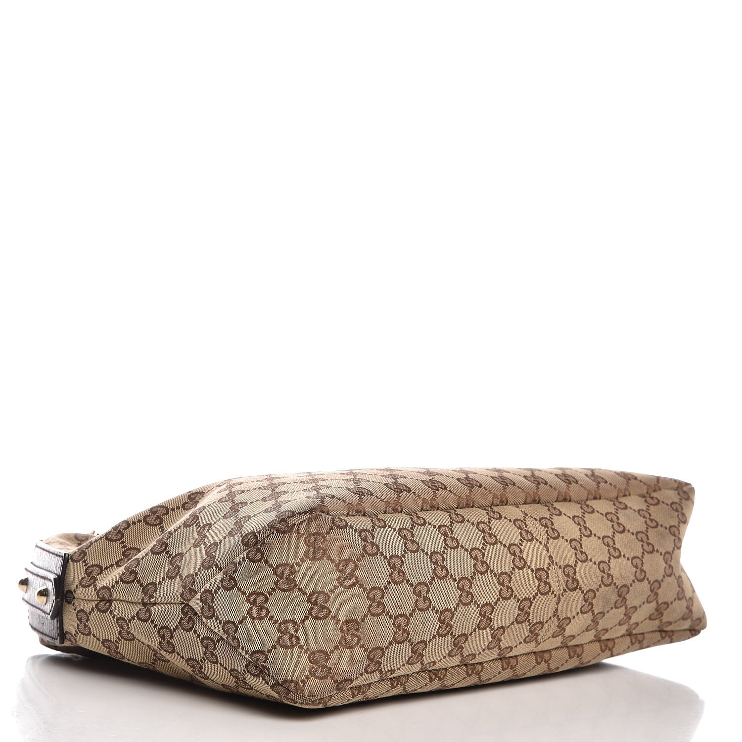 Gucci Monogram Medium Horsebit Chain Hobo Dark Brown 4 of 16