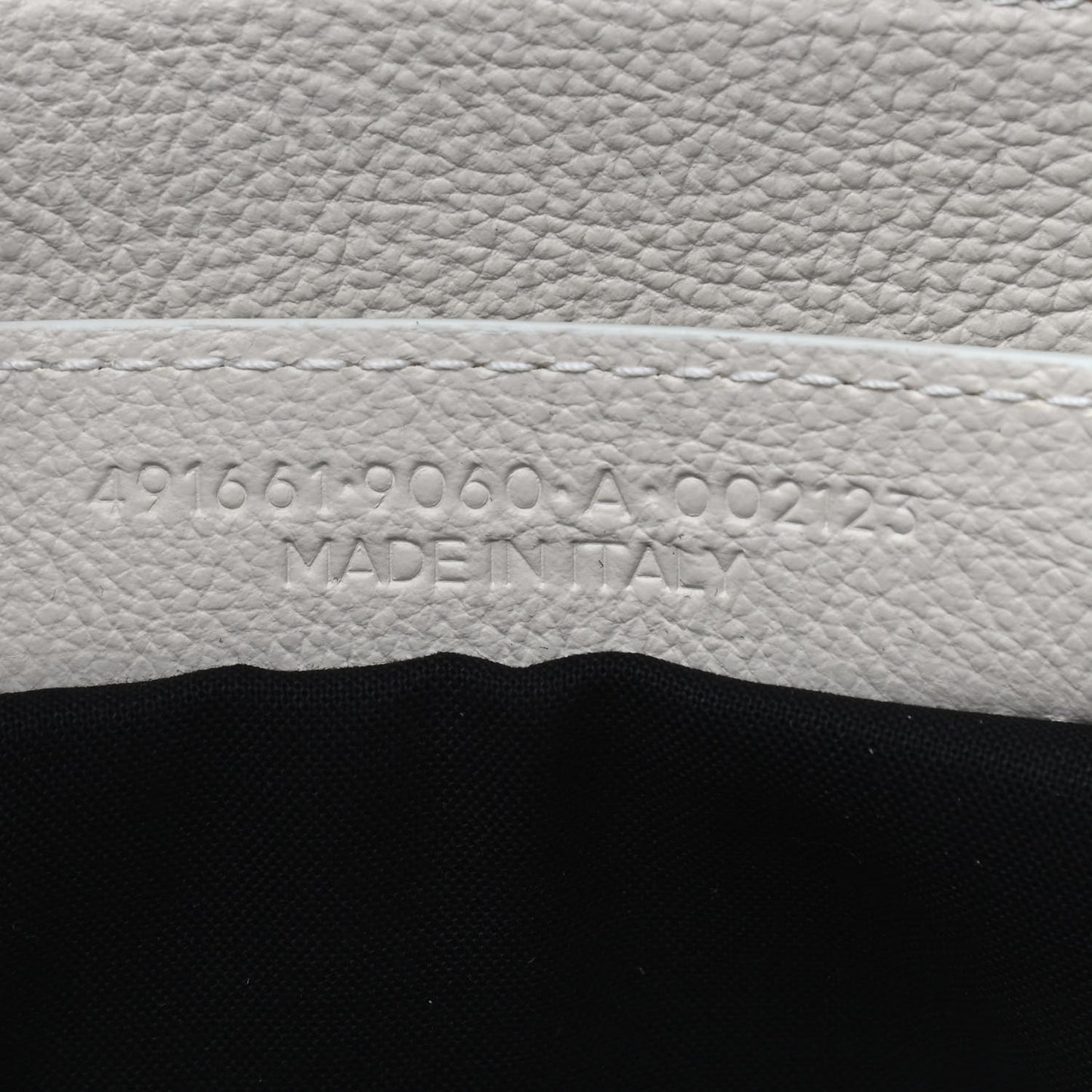 Calfskin Medium Logo North South Shopping Tote White