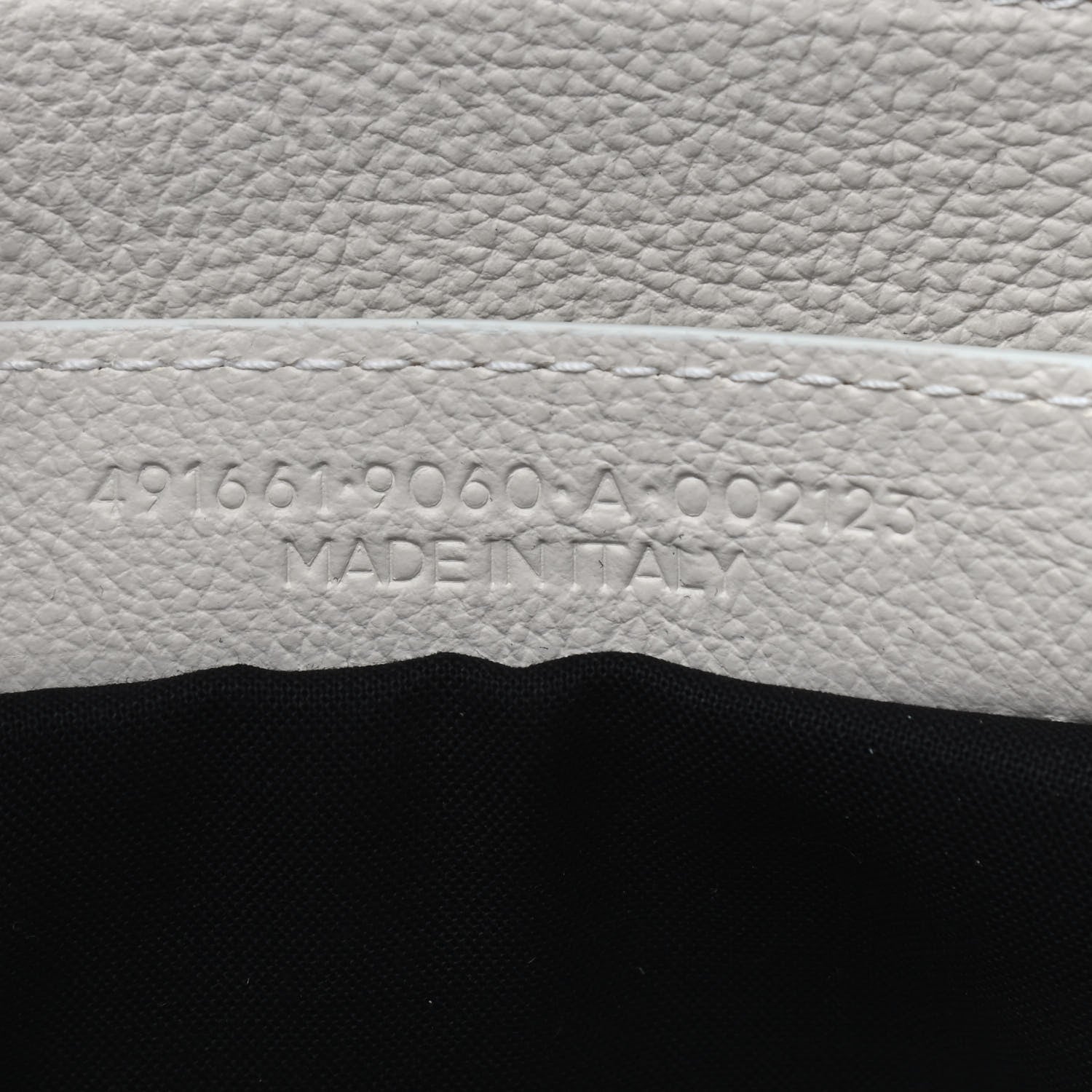 Balenciaga Calfskin Medium Logo North South Shopping Tote White 6 of 10
