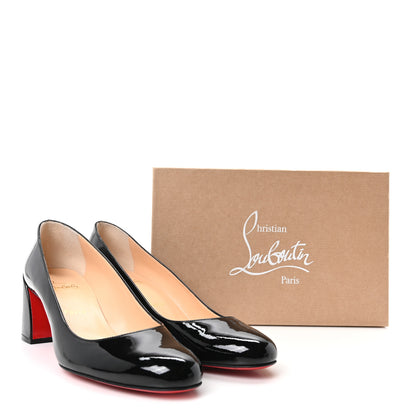 Christian Louboutin Patent Calfskin Miss Sab 55 Pumps 41 Black 9 of 9