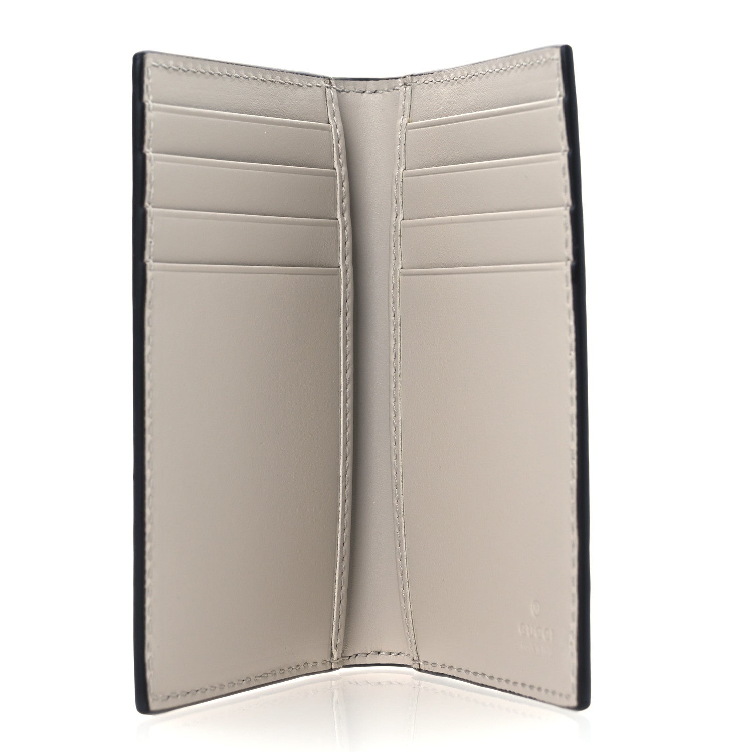Gucci Guccissima Mirror Effect Card Holder Silver 4 of 8