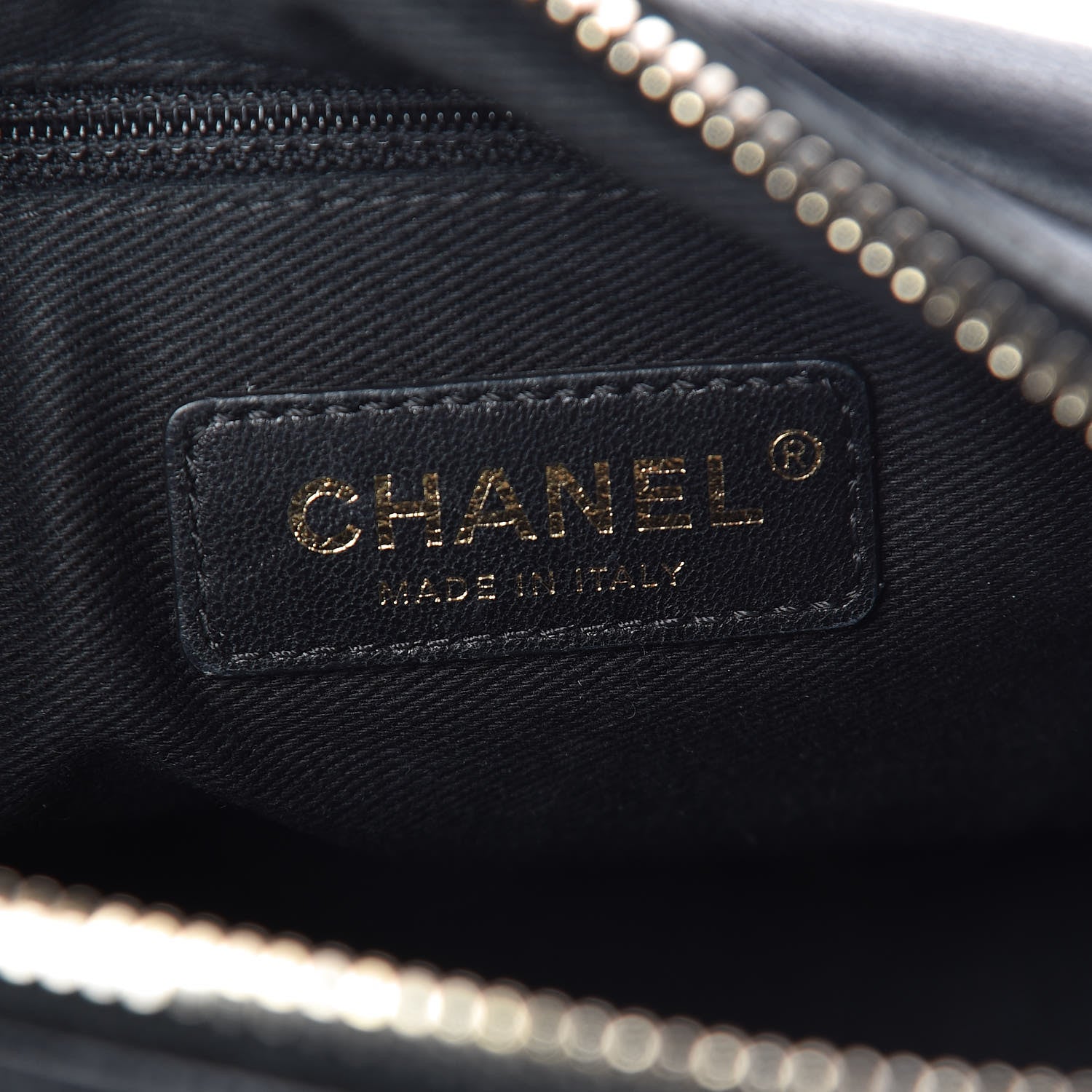 Chanel Grained Calfskin Quilted Flat Camera Case Black 7 of 12