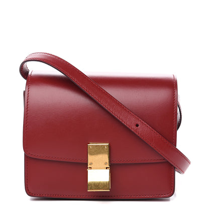 Celine Smooth Calfskin Small Classic Box Flap Bag Red 1 of 9