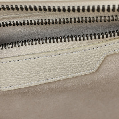 Celine Drummed Calfskin Micro Luggage White 6 of 10
