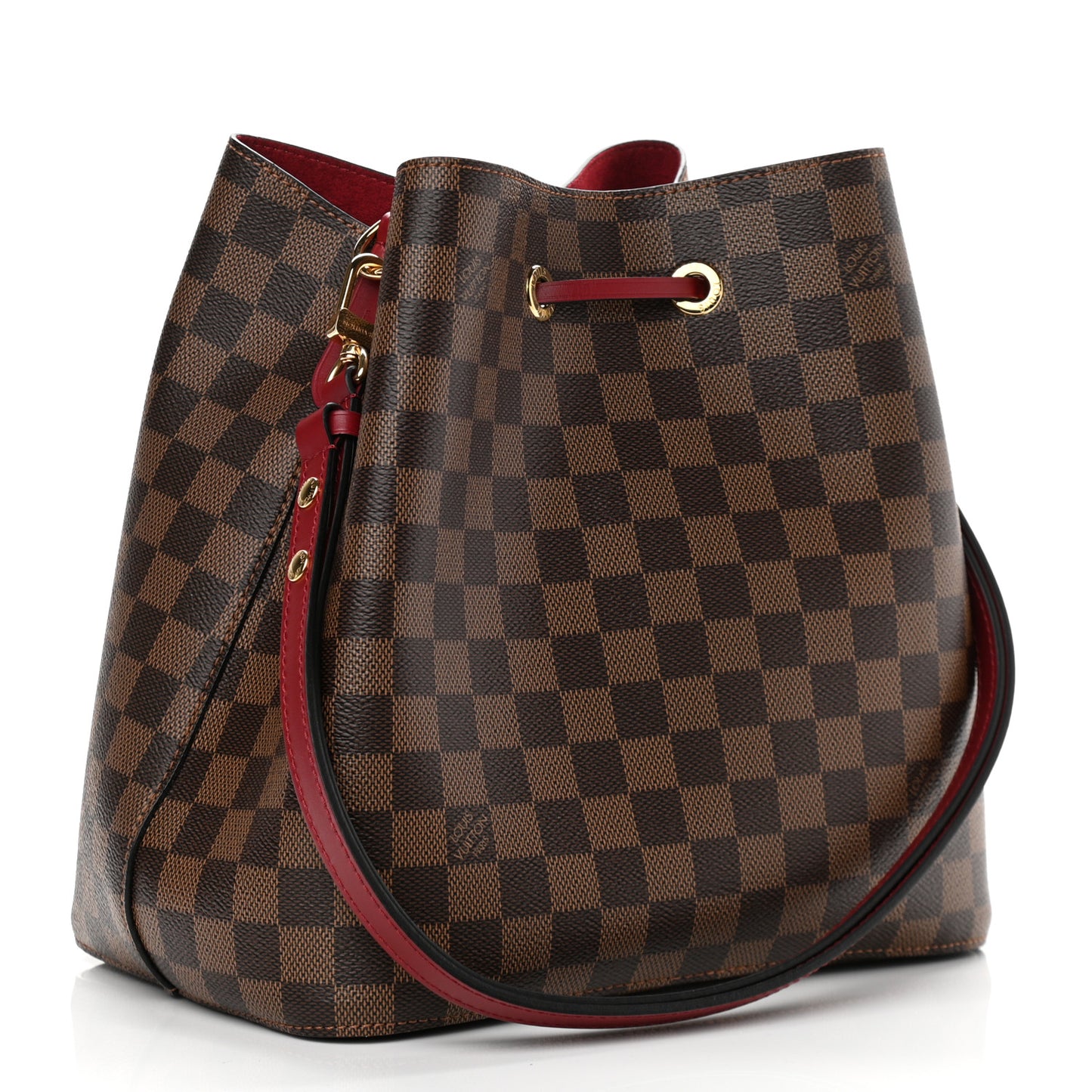 Damier Ebene Neonoe MM Cherry Berry
