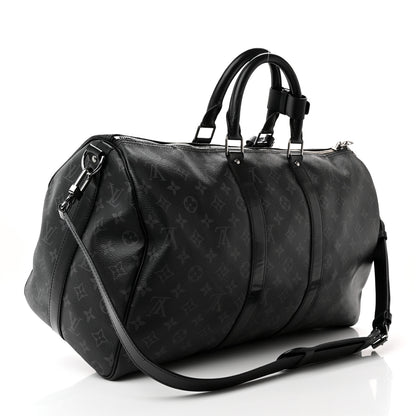Louis Vuitton Monogram Eclipse Keepall Bandouliere 45 3 of 22