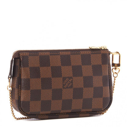 Louis Vuitton Damier Ebene Complice Trunks and Bags Mini Pochette Accessories Red 3 of 9