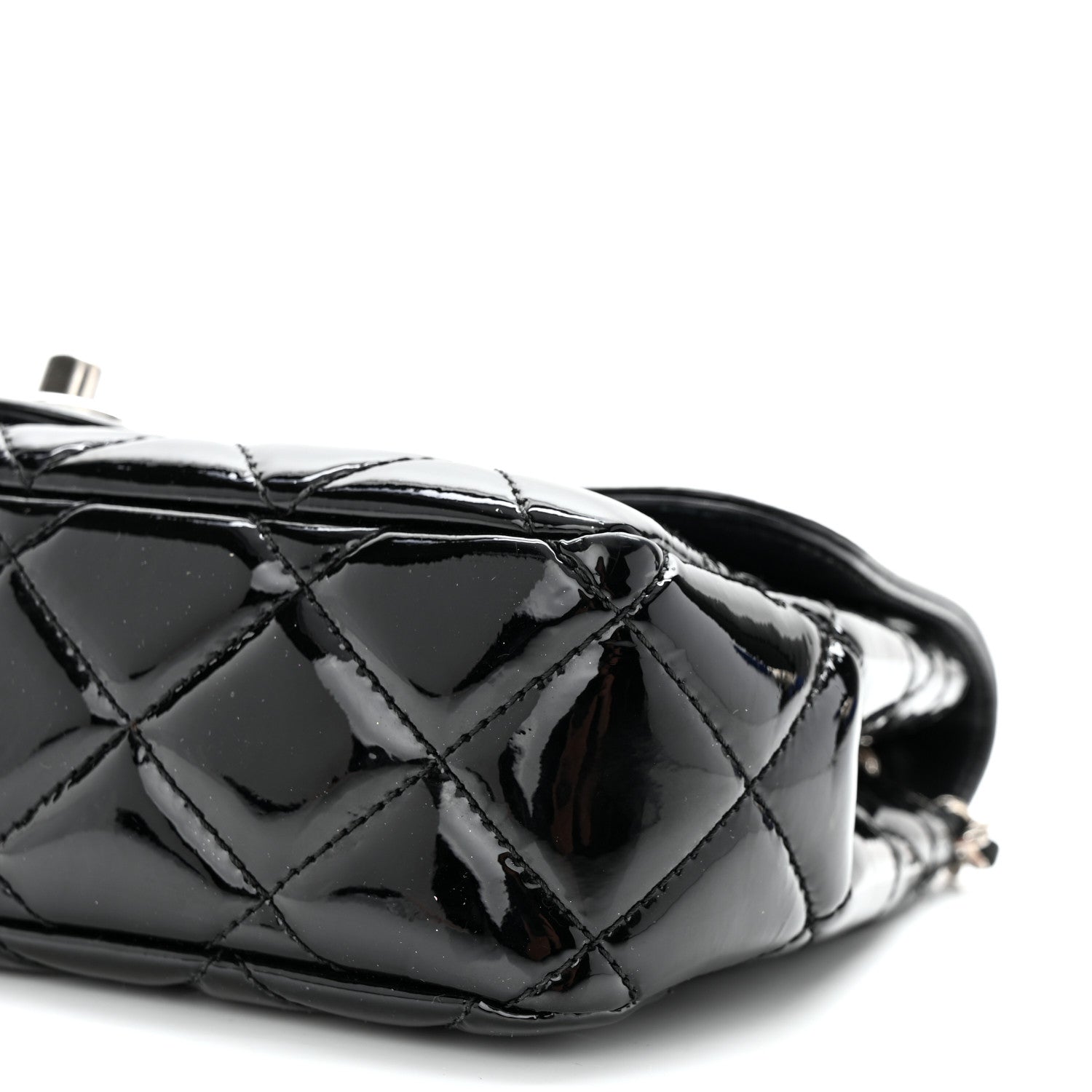 Chanel Patent Quilted Small Coco Shine Flap Black 10 of 11