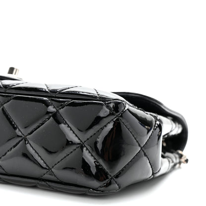 Chanel Patent Quilted Small Coco Shine Flap Black 10 of 11