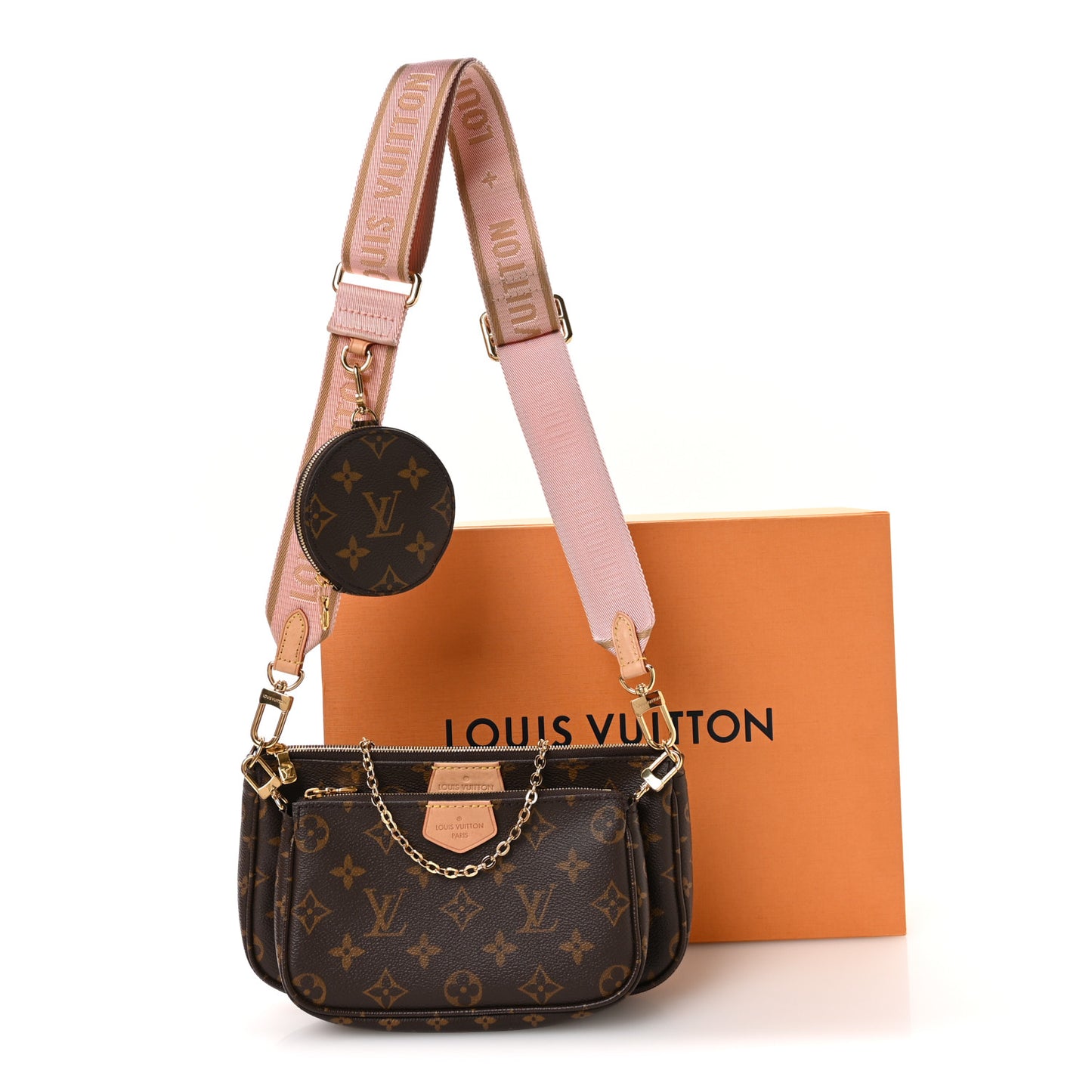 Monogram Multi Pochette Accessories Rose Clair