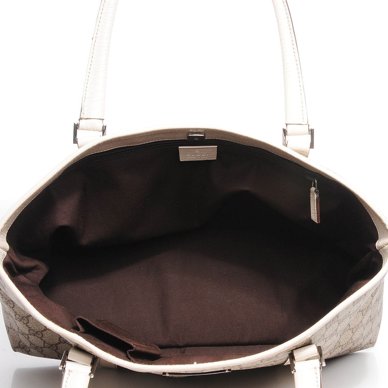 Gucci Coated Canvas Monogram Medium Joy Tote Off White 9 of 9