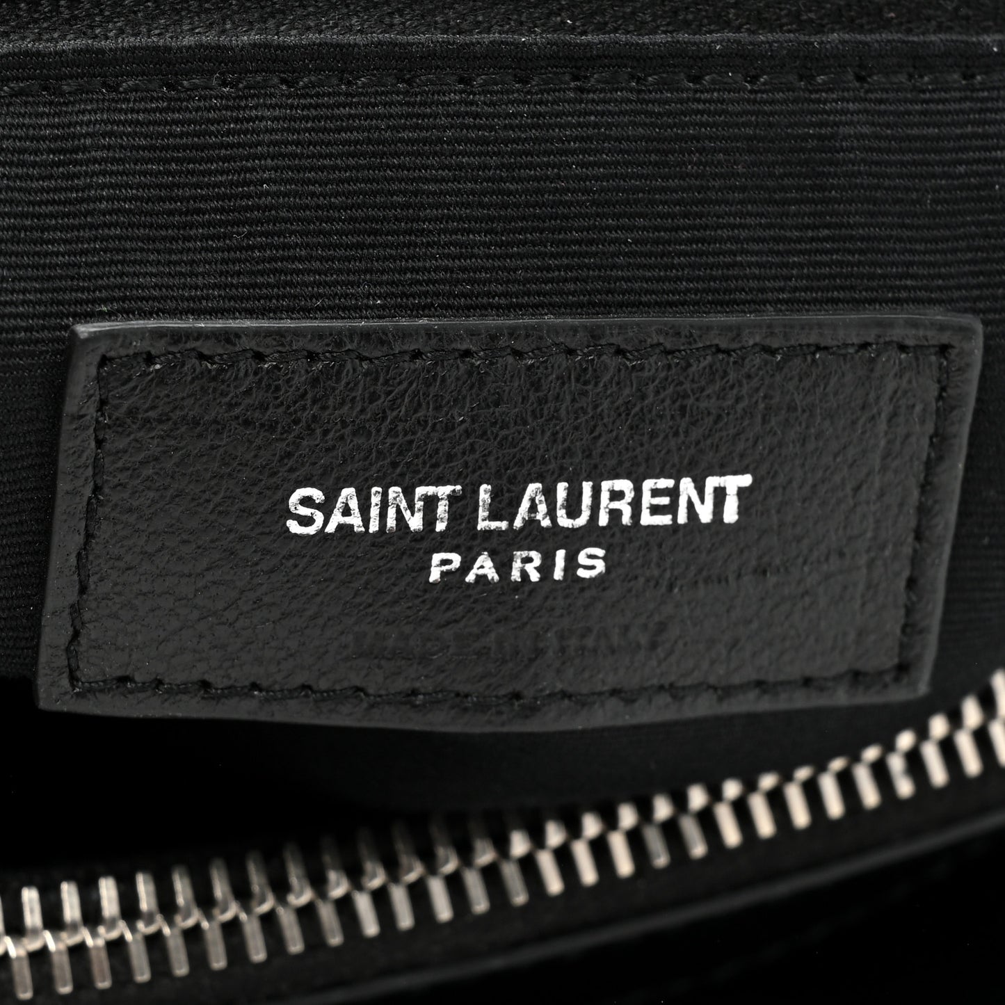 Calfskin Y Quilted Monogram Large Loulou Chain Satchel Black