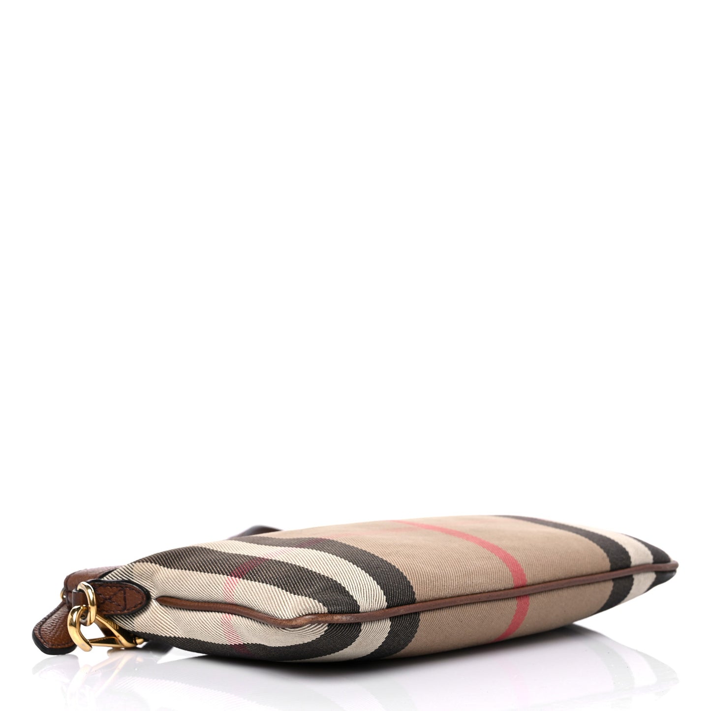House Check Derby Peyton Crossbody Clutch Bag Tan