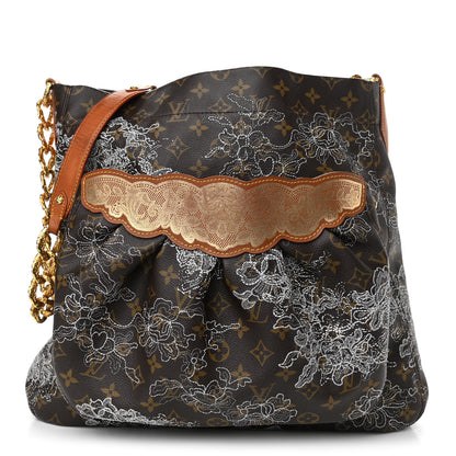 Louis Vuitton Monogram Dentelle Fersen Gold 1 of 8