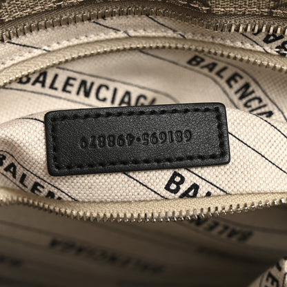 Balenciaga X GUCCI GG Supreme Monogram Neo Classic Silver Hardware City Beige Ebony 8 of 11