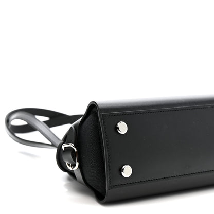 Hermes Vache Hunter Swift Toile Militaire Tablier Sellier Black 9 of 12