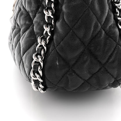 Chanel Washed Lambskin Quilted Maxi Chain Around Flap Black 13 of 16