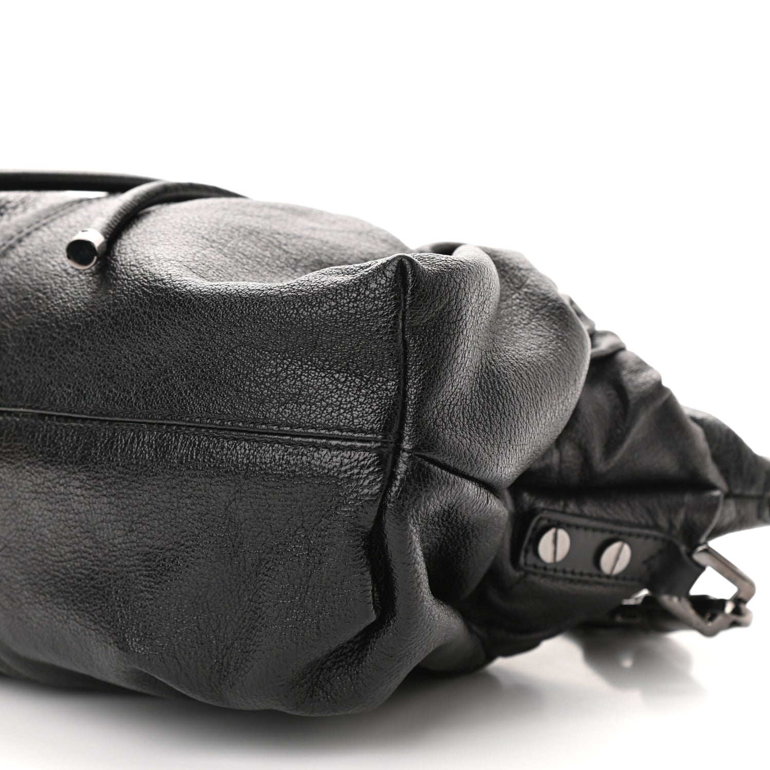 Burberry Calfskin Drawstring Tote Black 11 of 12