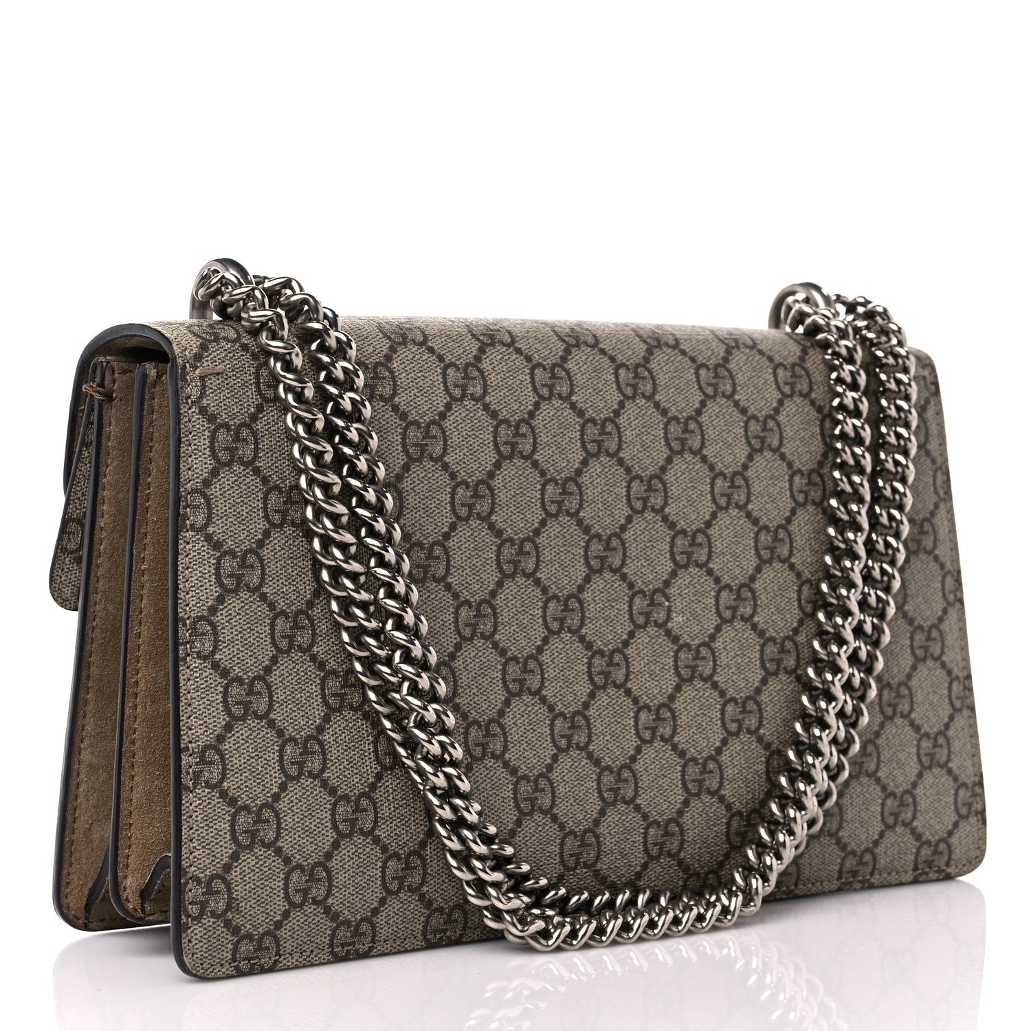 Gucci GG Supreme Monogram Small Dionysus Shoulder Bag Taupe 3 of 14