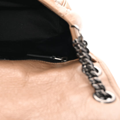 Saint Laurent Crinkled Calfskin Matelasse Monogram Medium Niki Chain Satchel Dark Toffee 5 of 9