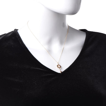 Tiffany 18K Rose Gold Atlas Key Pendant Necklace 2 of 7