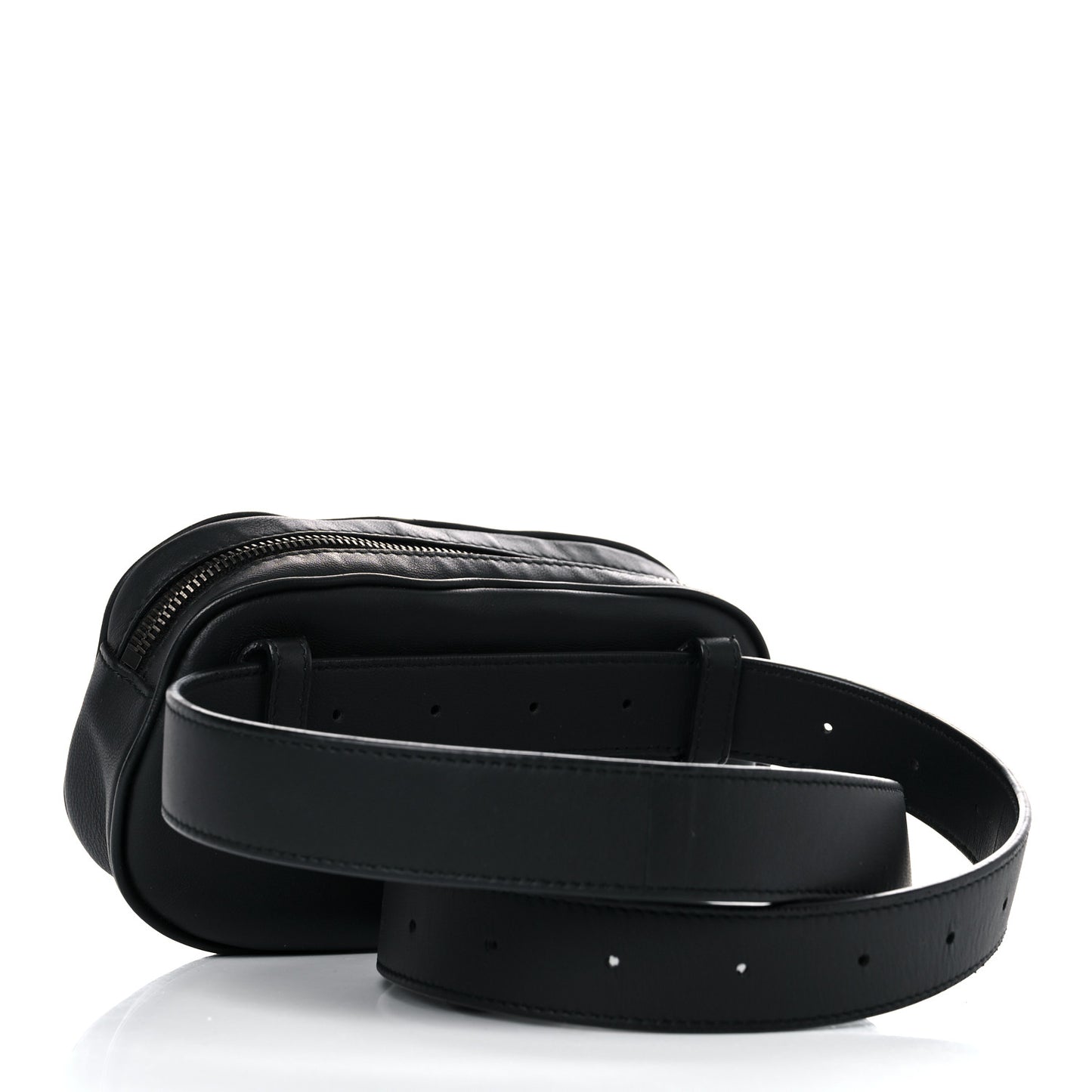 Nappa Intrecciato Belt Bag Black