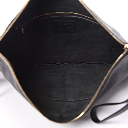 Valentino Garavani Calfskin Rockee Fringe Clutch Black 5 of 8