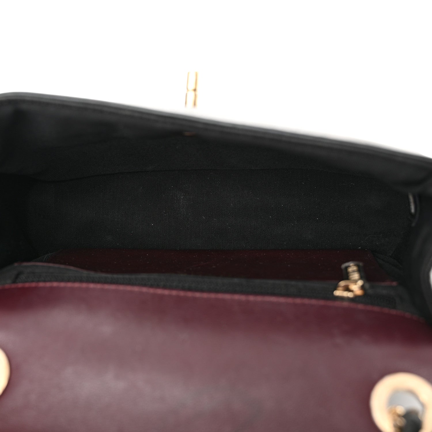 Chanel Shiny Lambskin Quilted Small Chevron Miroir Black 5 of 19
